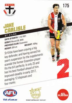 2017 Select Certified #175 Jake Carlisle Back